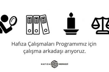 Hafıza Merkezi Hafıza Çalışmaları Programı İçin Çalışma Arkadaşı Arıyor